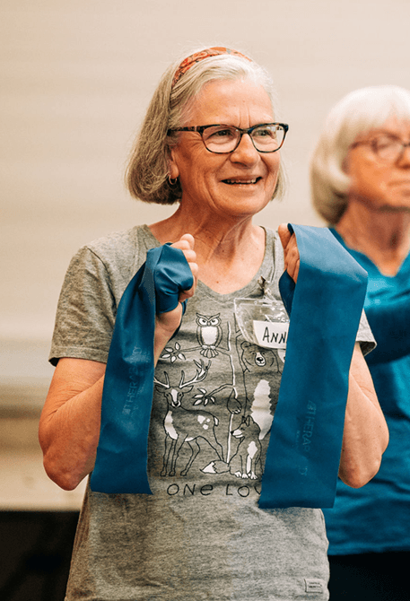 Seniors exercising at Seniors West of the Tetons